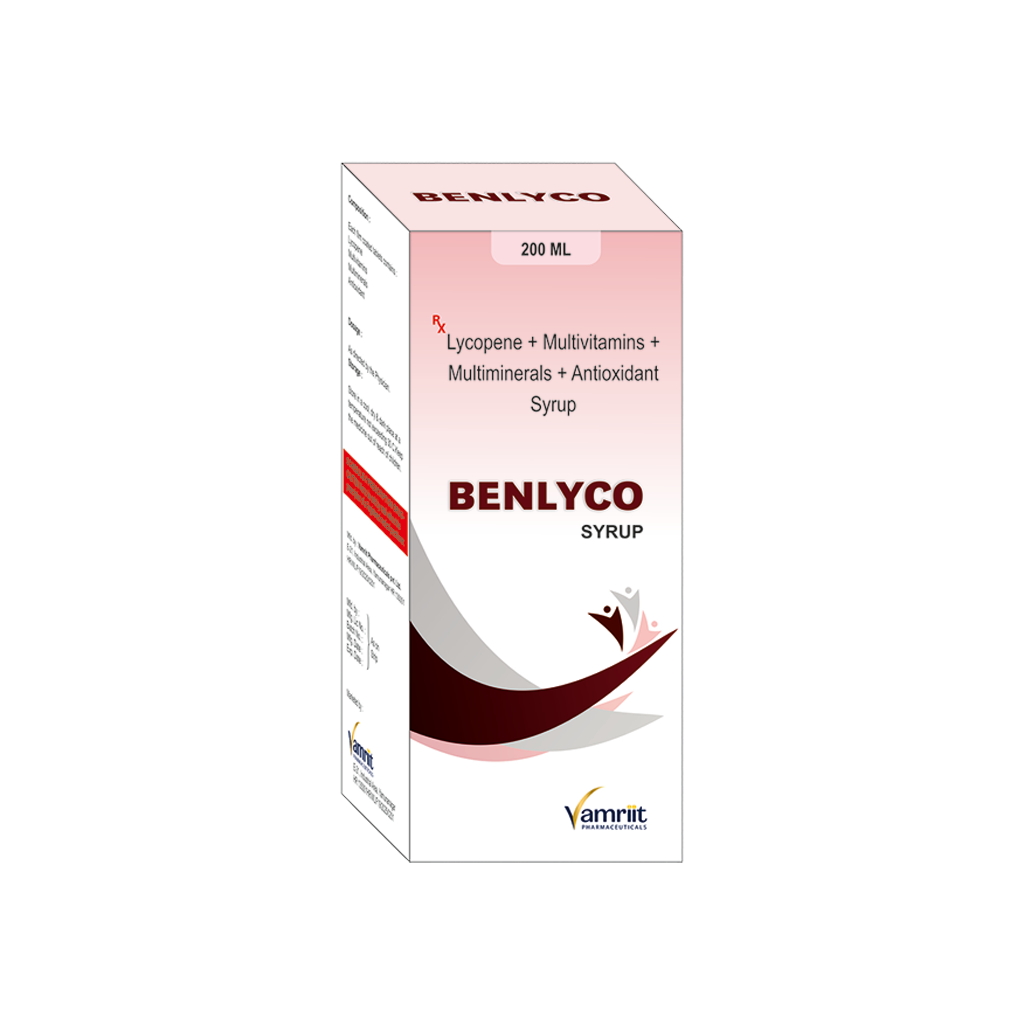 Benlyco Lycopene + Multivitamins + Multiminerals + Antioxidant Syrup by Vamriit Pharmaceuticals | PCD Pharma Franchise & Third Party Manufacturing