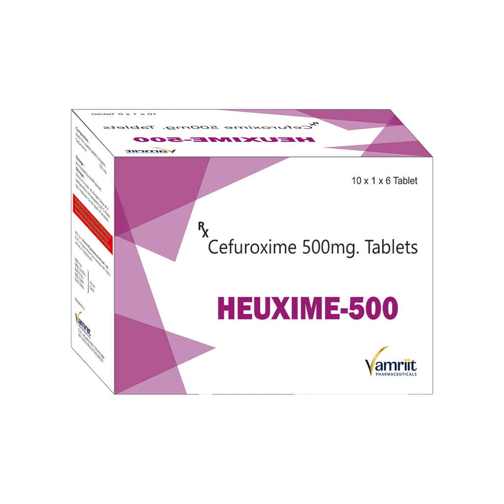 Heuxime 500 Cefuroxime 500 mg by Vamriit Pharmaceuticals | PCD Pharma Franchise & Third Party Manufacturing