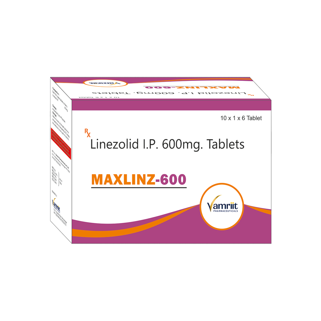 Maxlinz 600 Linezolid 600 mg by Vamriit Pharmaceuticals | PCD Pharma Franchise & Third Party Manufacturing