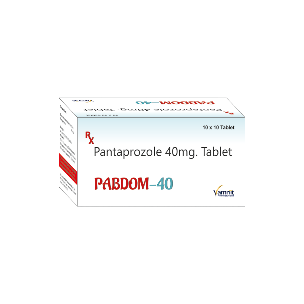 Pabdom 40 Pantoprazole 40 mg by Vamriit Pharmaceuticals | PCD Pharma Franchise & Third Party Manufacturing