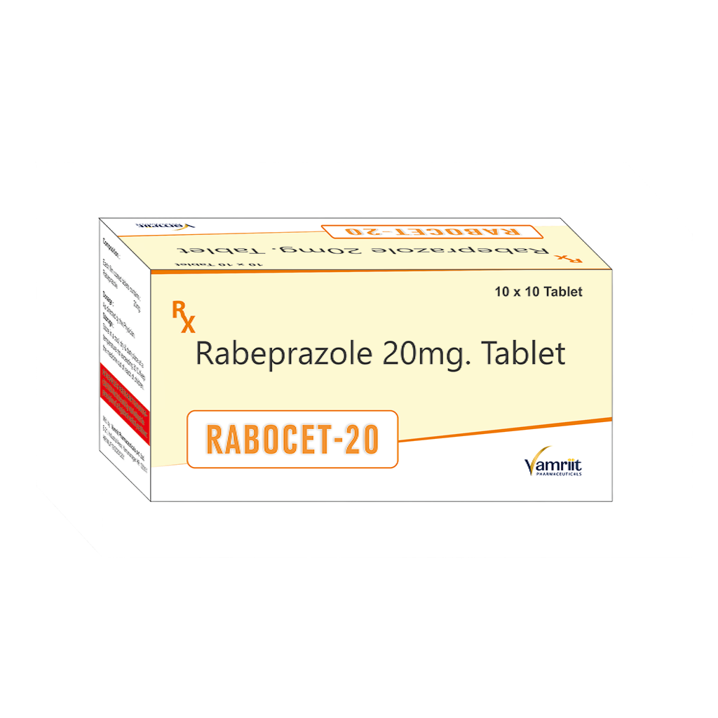 Rabocet 20 Rabeprazole 20 mg by Vamriit Pharmaceuticals | PCD Pharma Franchise & Third Party Manufacturing