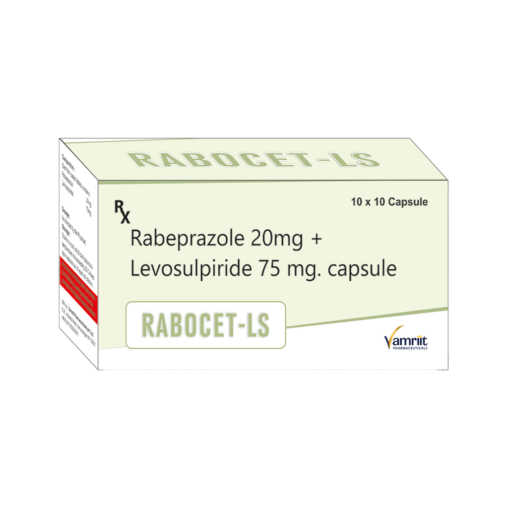 Rabocet LS Rabeprazole 20 mg + Levosulpiride 75 mg by Vamriit Pharmaceuticals | PCD Pharma Franchise & Third Party Manufacturing