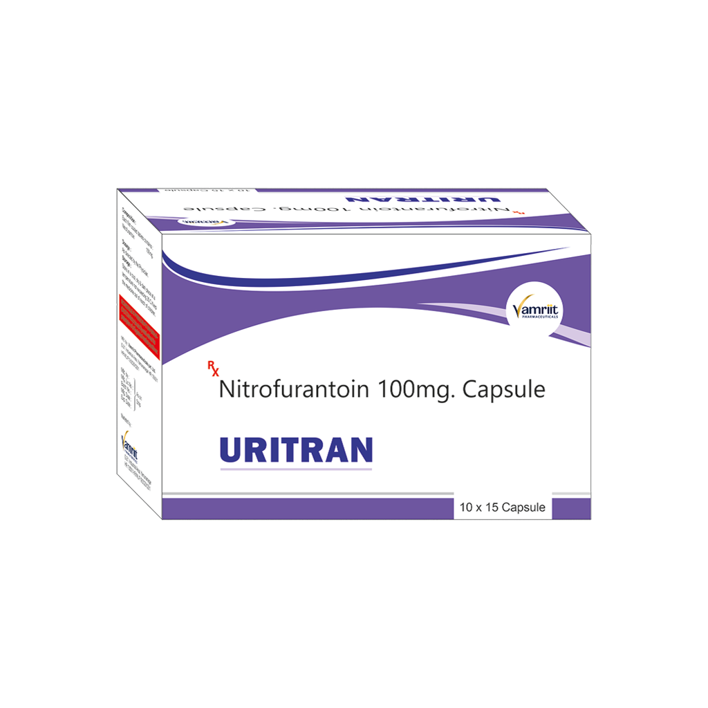 Uritran Nitrofurantoin 100 mg by Vamriit Pharmaceuticals | PCD Pharma Franchise & Third Party Manufacturing
