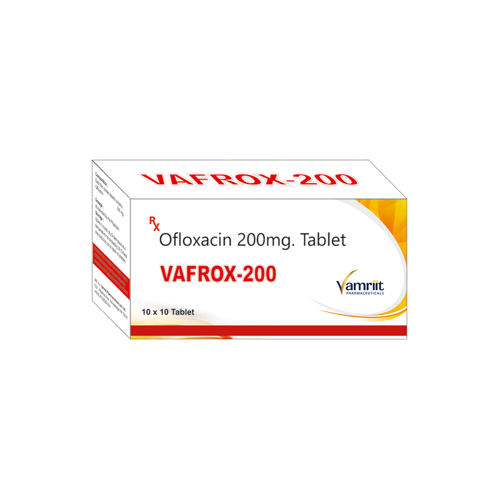 Vafrox 200 Ofloxacin 200 mg  by Vamriit Pharmaceuticals | PCD Pharma Franchise & Third Party Manufacturing