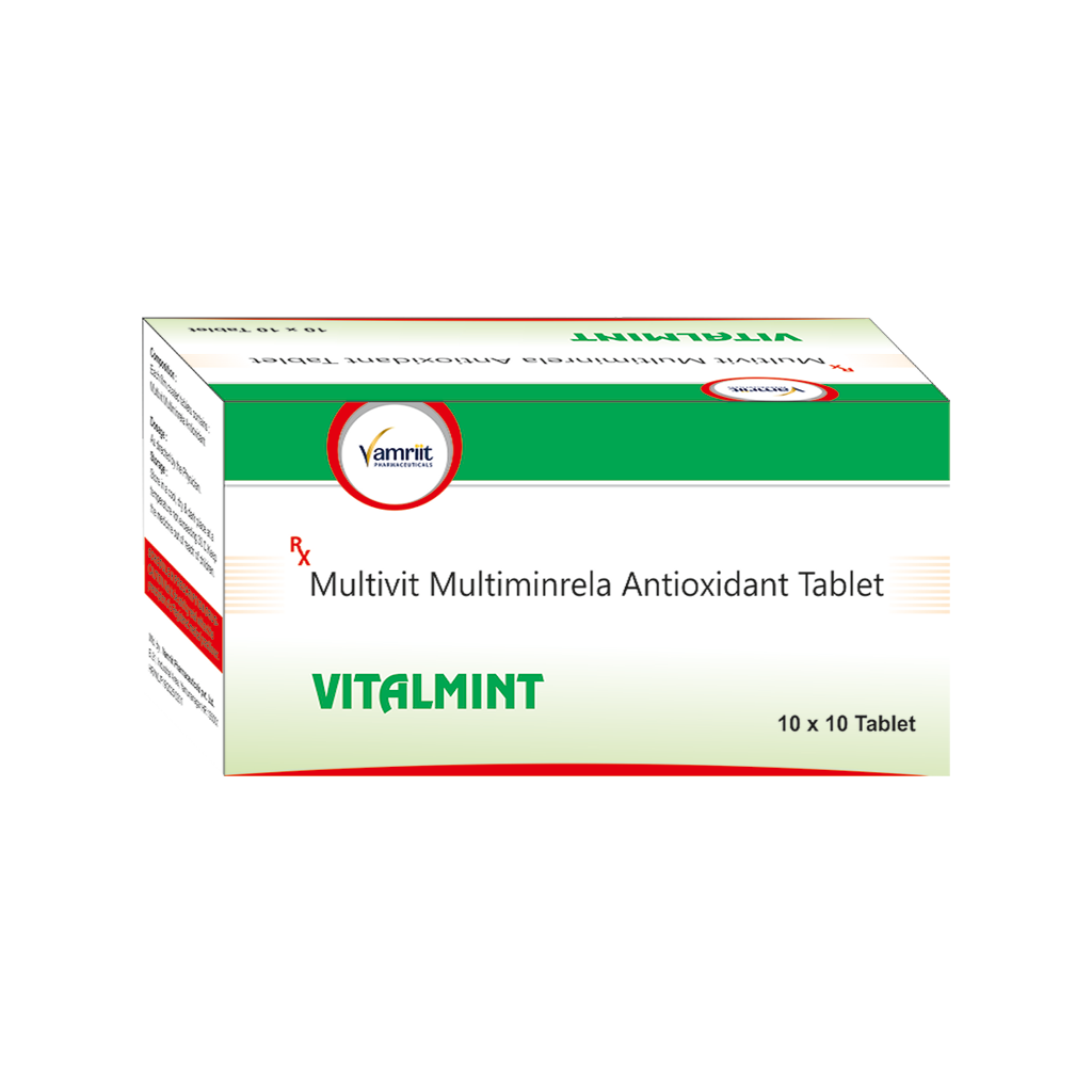 Vitalmint Multivitamin + Multimineral + Antioxidant by Vamriit Pharmaceuticals | PCD Pharma Franchise & Third Party Manufacturing