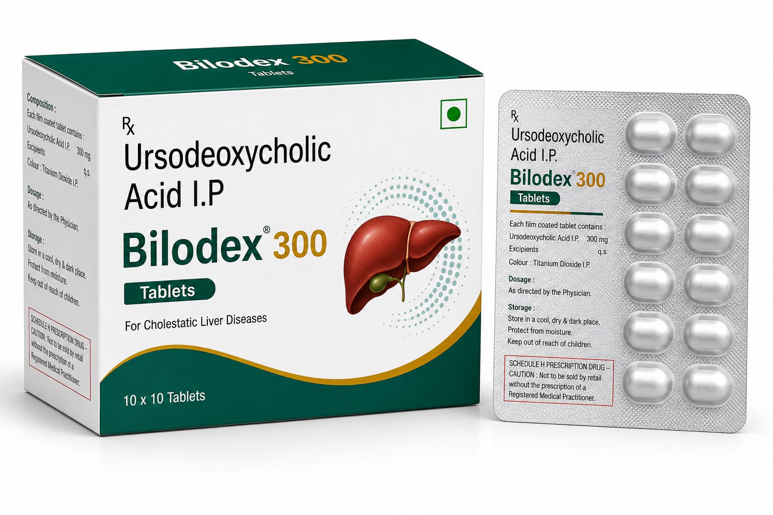 BILODEX 300 Ursodexycholic Acid 300 MG by Vamriit Pharmaceuticals | PCD Pharma Franchise & Third Party Manufacturing