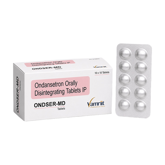 ONDSER-MD Ondasteron 4Mg Mouth Dissolve tabs by Vamriit Pharmaceuticals | PCD Pharma Franchise & Third Party Manufacturing