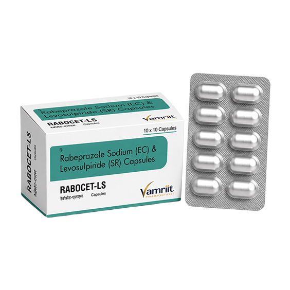 RABOCET LS Rabeprazole 20mg + Levosulpiride 75 mg capsule by Vamriit Pharmaceuticals | PCD Pharma Franchise & Third Party Manufacturing